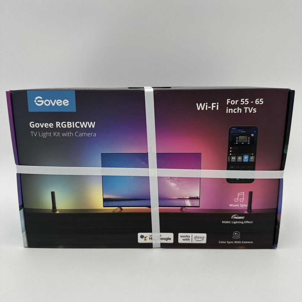 Govee DreamView H605D RGBICWW TV Backlight Camera Light Bars 55-65 WiFi B605DA11